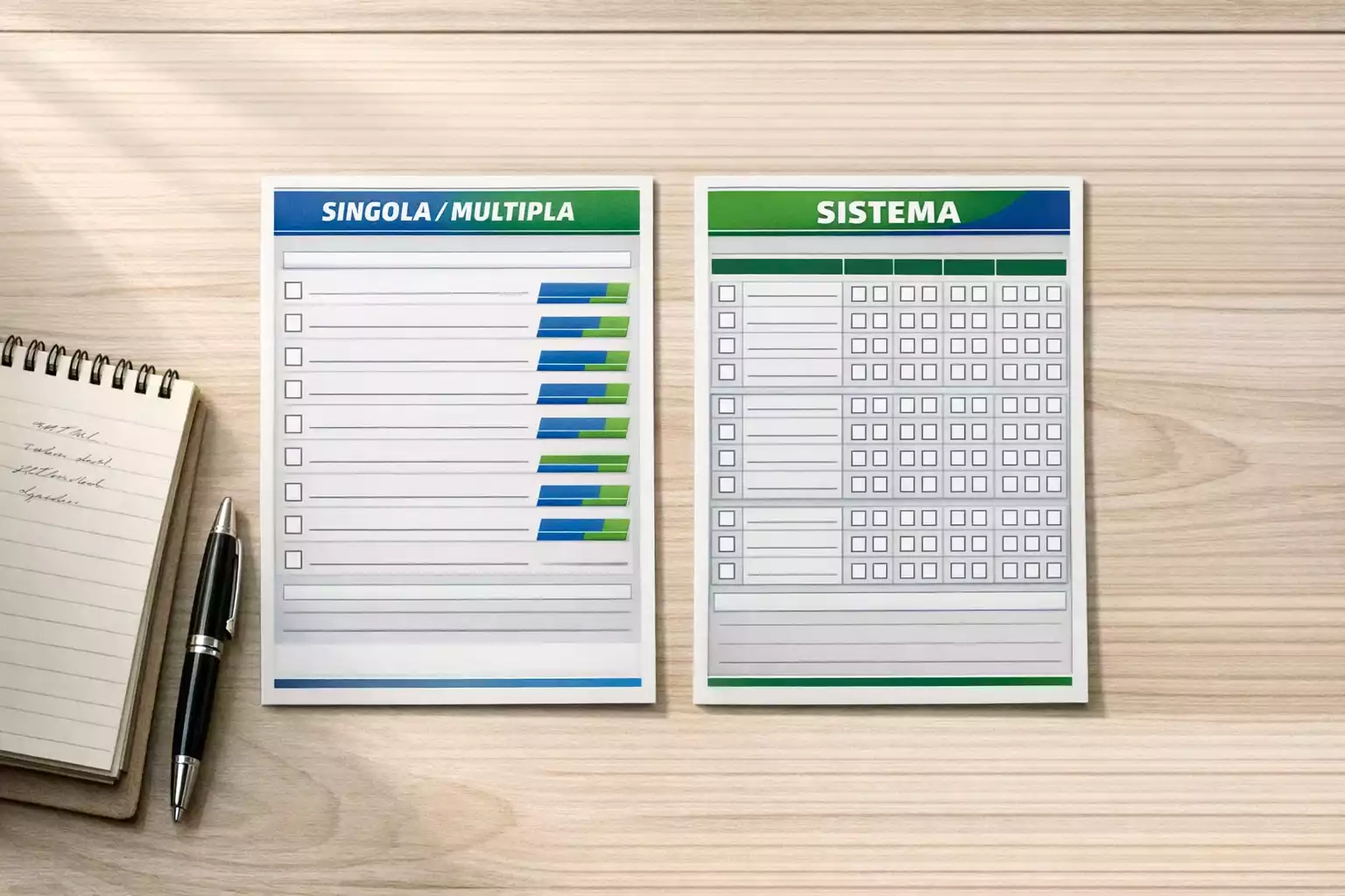 Confronto visivo tra scommessa multipla e sistema