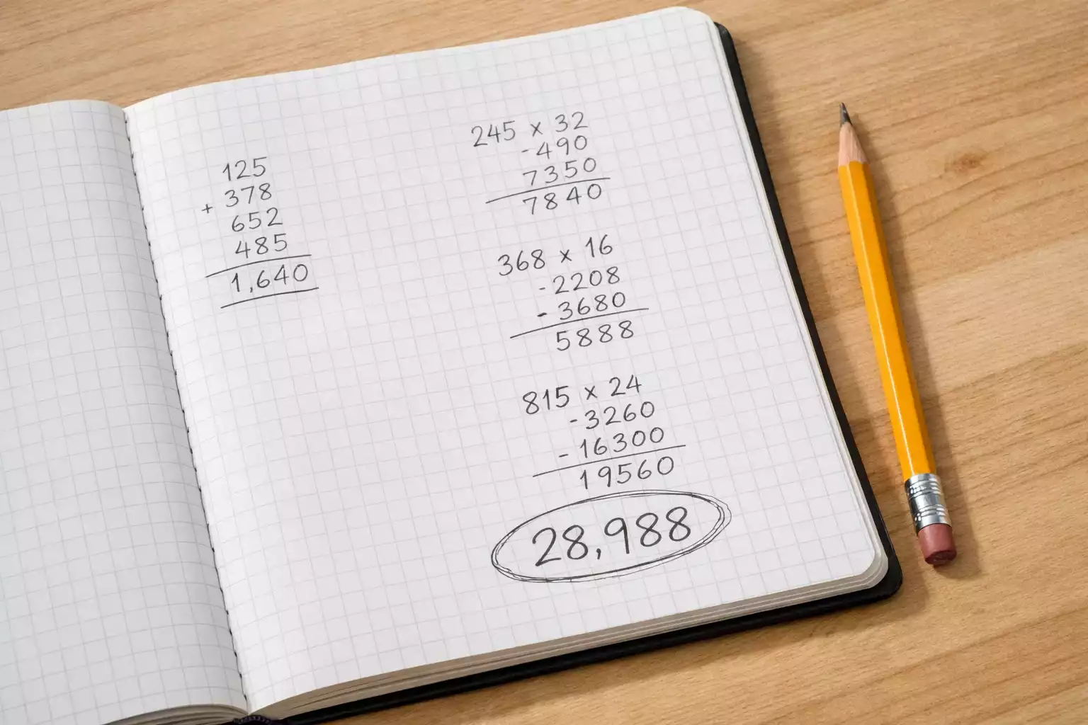 Foglio con calcoli manuali per sistema scommesse